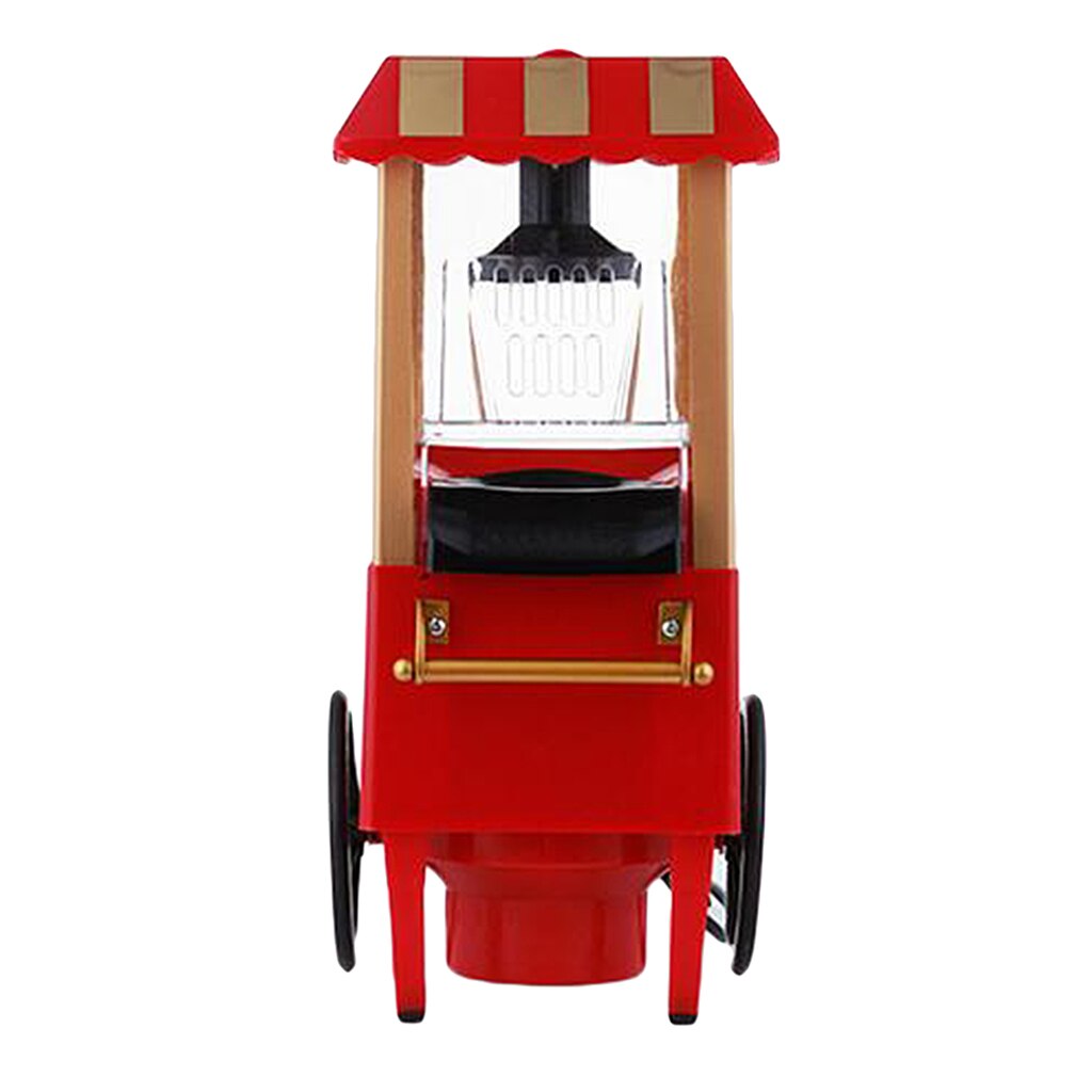 Old Movie Time Small Red Popcorn Cart Machine For Family Children