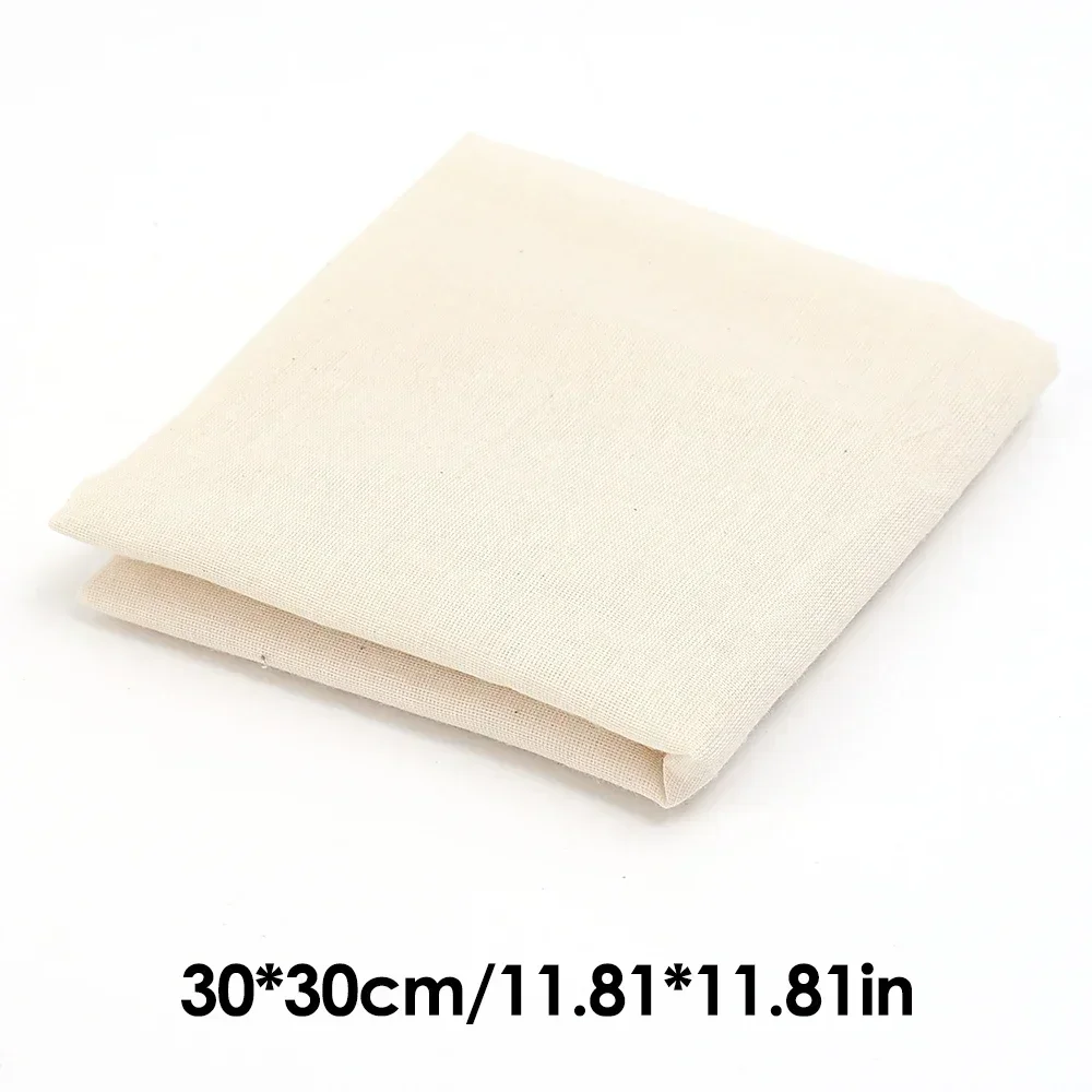 10/1PC Filter Tuch Baumwolle Faser Gittergewebe Mehrweg Sieb Käse Tofu Bäckerei Filter Tuch Heimat Küche Lebensmittel Ferment sieb Werkzeuge: XL / Schwarz