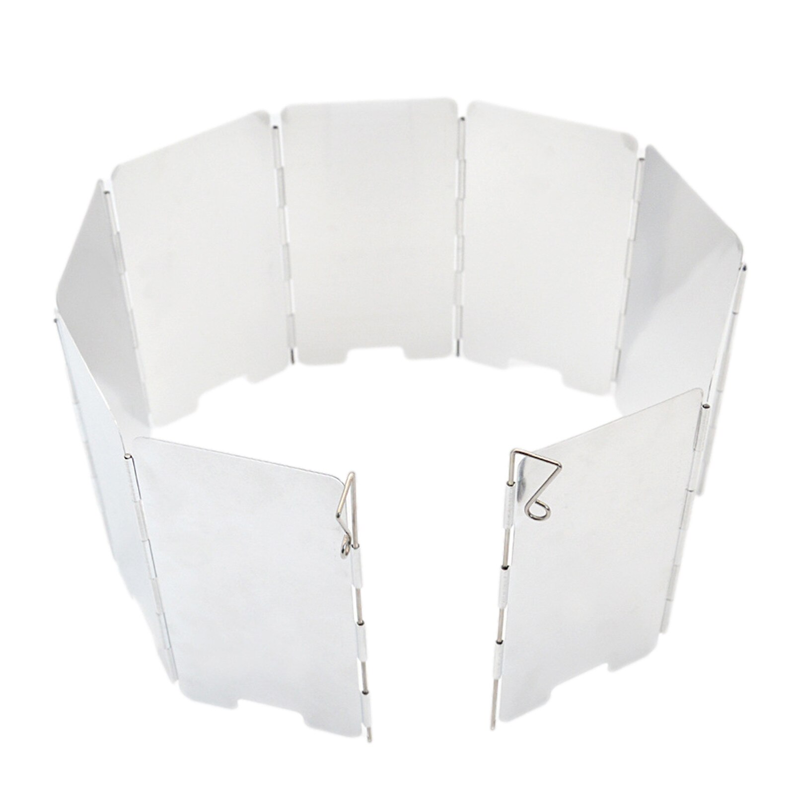 Outdoor Stove Wind Shield Gas Burner Windshield 7/8/9/10/12Plates Gas Stove Windshield Windproof Screen Camping Stove Windscreen: 8 Plates