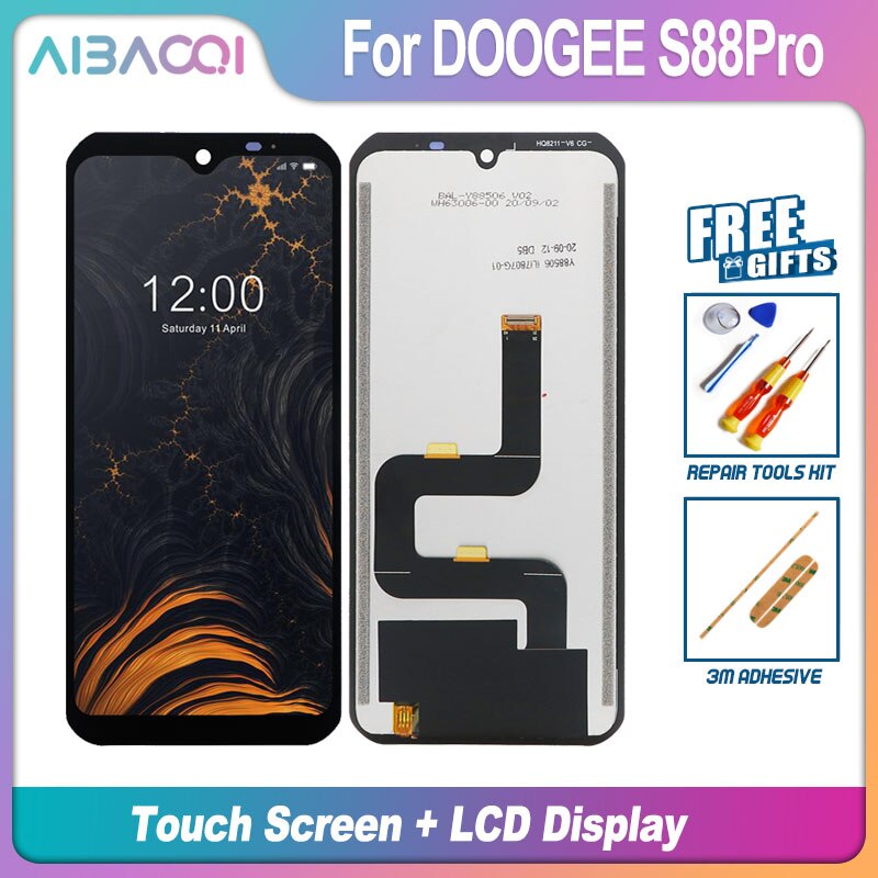 Touch Screen+LCD Display Assembly Replacement For Doogee S30/S40/S55/S60/S68 Pro/S70/S88 Pro/S90/A95 Pro/Shoot 1 Phone: S88 Pro