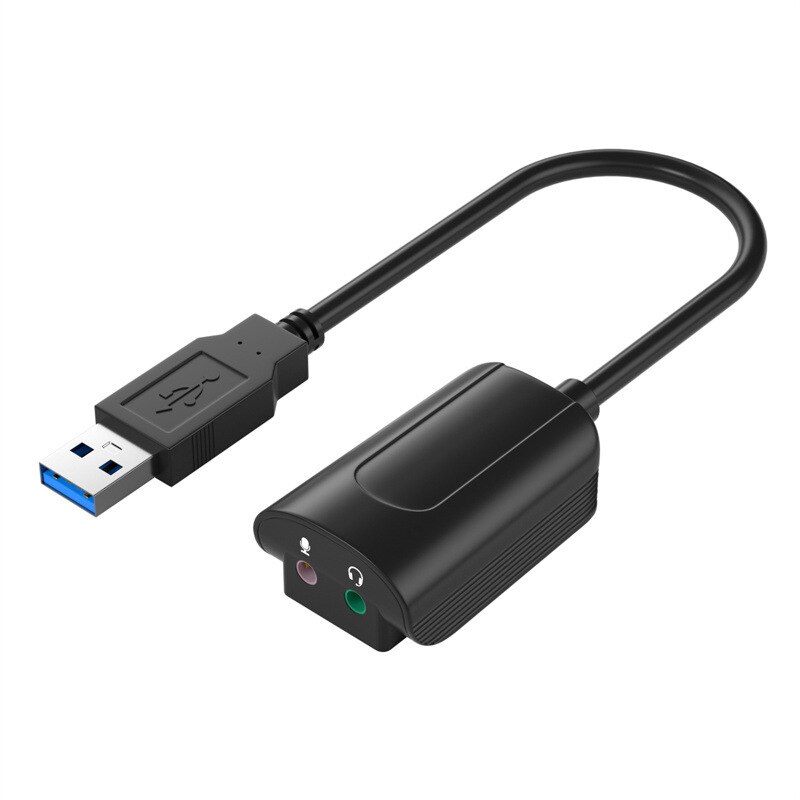 Niye soundkarte, externer 3.5mm- usb-adapter, usb-zu-mikrofon-lautsprecher-audio-interface für  ps4 laptop-computer-usb-soundkarten