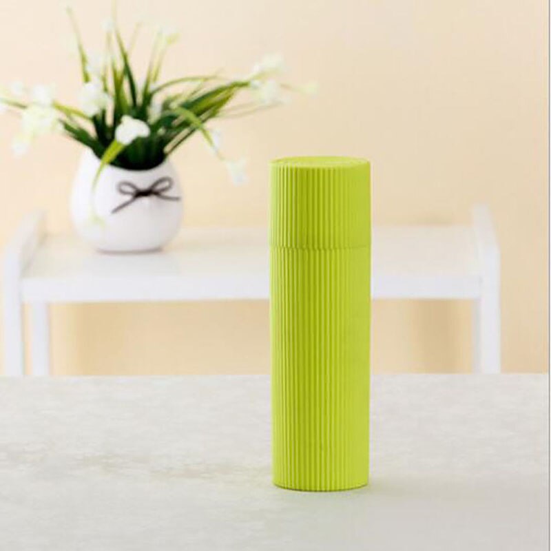 Soporte portátil para cepillos de dientes al aire libre senderismo Camping pasta de dientes tapa protectora hogar caja de almacenamiento de pasta de dientes taza de lavado