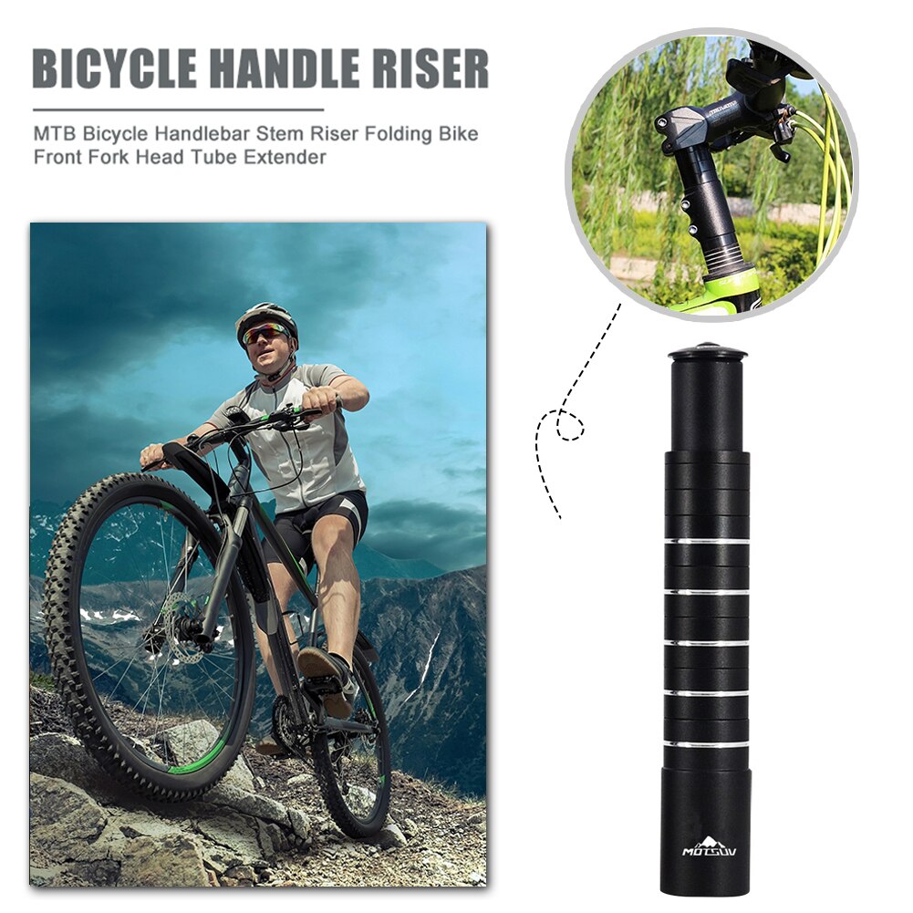 Tija de sillín para bicicleta MOTSUV, accesorios de montaje, alargador de eje de horquilla de aleación de aluminio, adaptador de eje de bicicleta