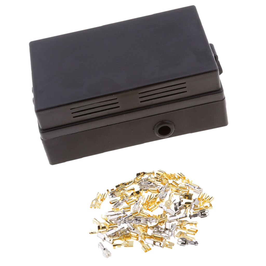 Car 18-Way Blade Fuse Holder 10-Way Relay Socket Fusebox Distribution Block