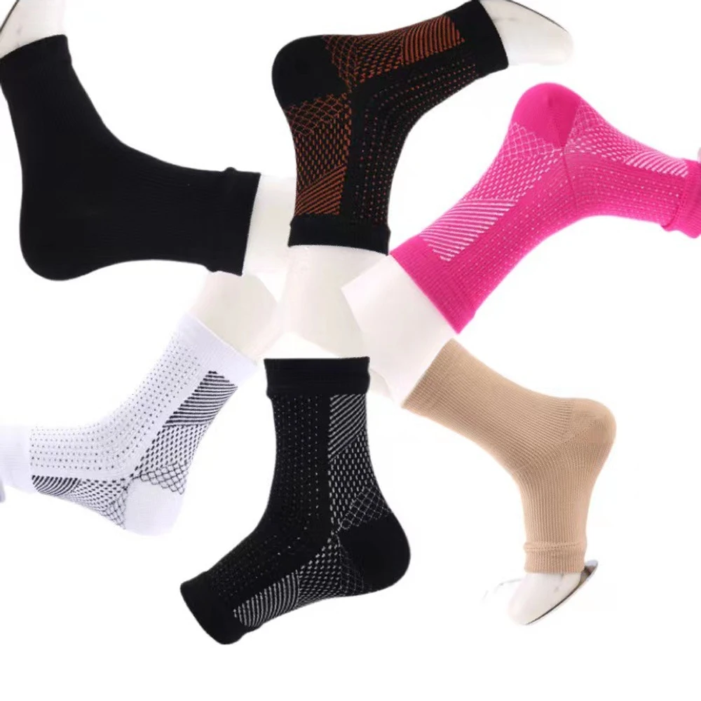 1 Paar Neuropathie Sokken Voor Mannen Vrouwen, Kalmeer Compressiesokken Voor Neuropathiepijn, Enkelbrace Plantaire Fasciitis Zwelling Verlichting