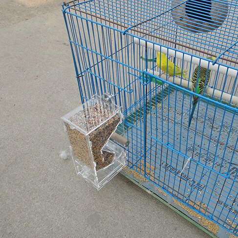 Bird Automatic Feeder Food Container Chicken Parrot Integrated Automatic Feeder Sparrow Small Bird Feeder Poultry Birdcage Equip