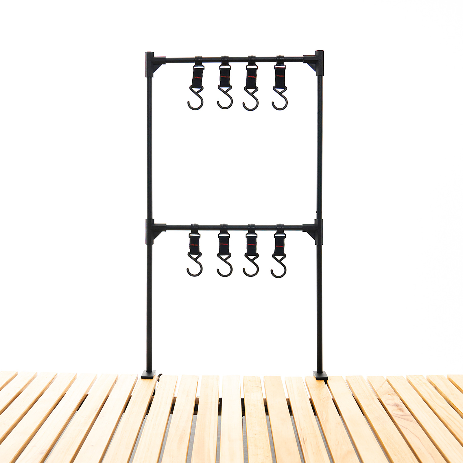 Lightweight Folding Camping Cookware Hanging Rack Shelf Portable Outdoor BBQ Tool Clothes Storage Hanger Stand Rack: Type 4