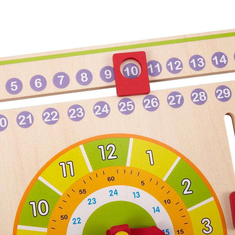 Baby Holz Spielzeug freundlicher Lernen Entwicklungs Multifunktions Klappe Abakus Holz Uhr freundlicher ligence Pädagogisches Spielzeug