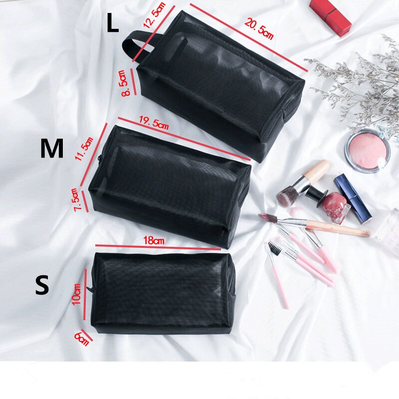 Transparent Women Cosmetic Bag Travel Function Makeup Case Zipper Make Up Organizer Storage Pouch Toiletry Beauty Wash Bag