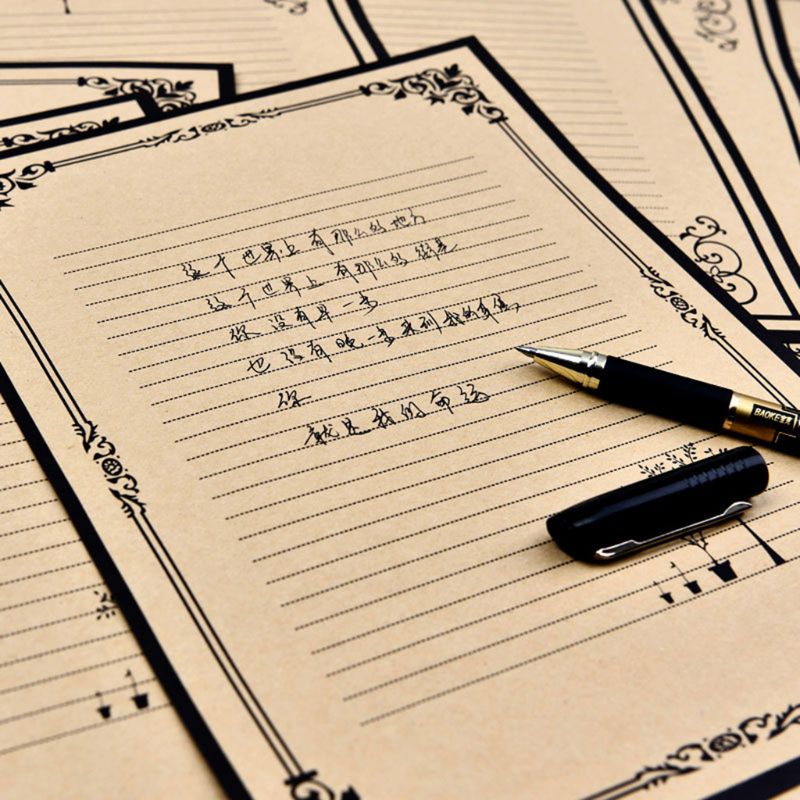 32pcs/pack Retro Writing Letter Stationery Romantic Chinese Style Lace Letterhead Note Paper G6DD