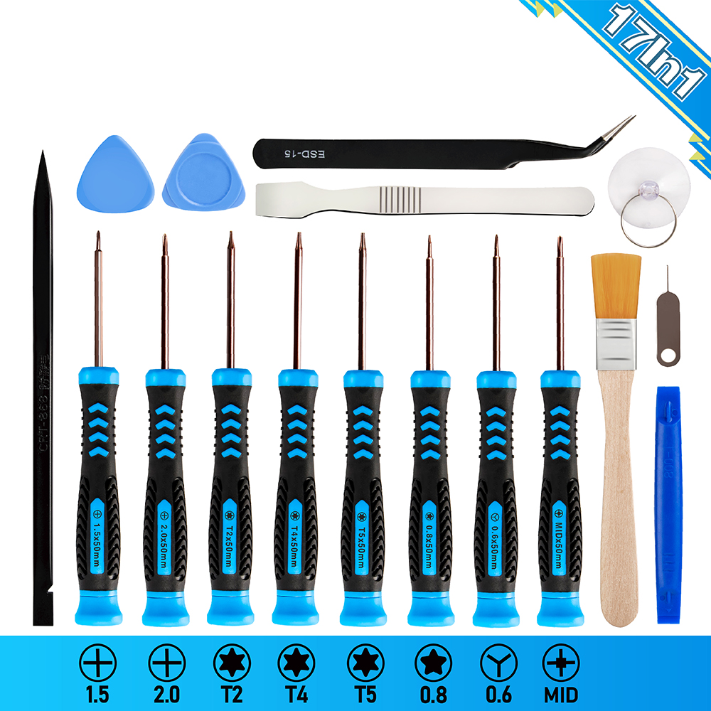 Mobile Phone Repair Tools Opening Screwdriver Set for iPhone Nintend iPad Laptop Computer Disassemble Hand Tool Kit Opening Tool: WHITE