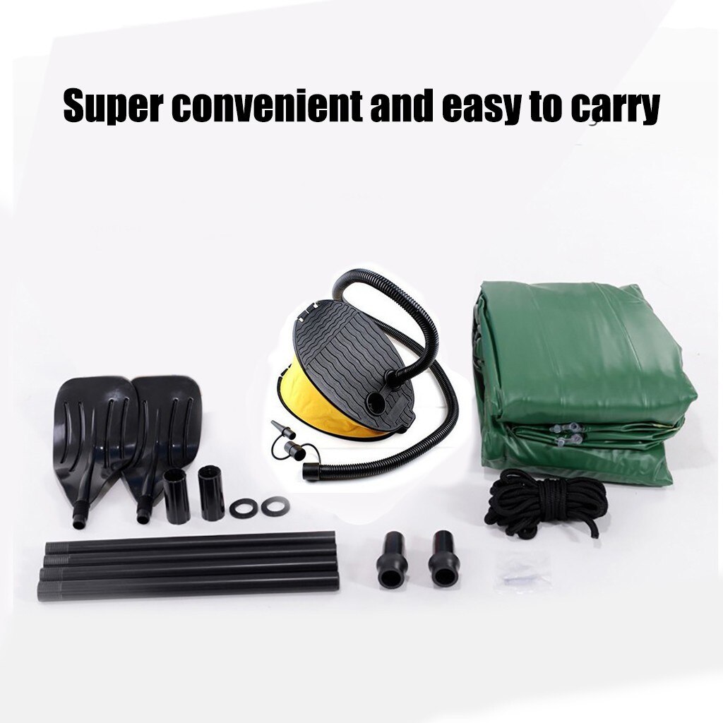 Camouflage 4-Persoon 10FT Opblaasbare Rubberboot Boot Vissen Rafting Water Sport Thicken Opblaasbare Boot Kajak Opblaasbare Boot