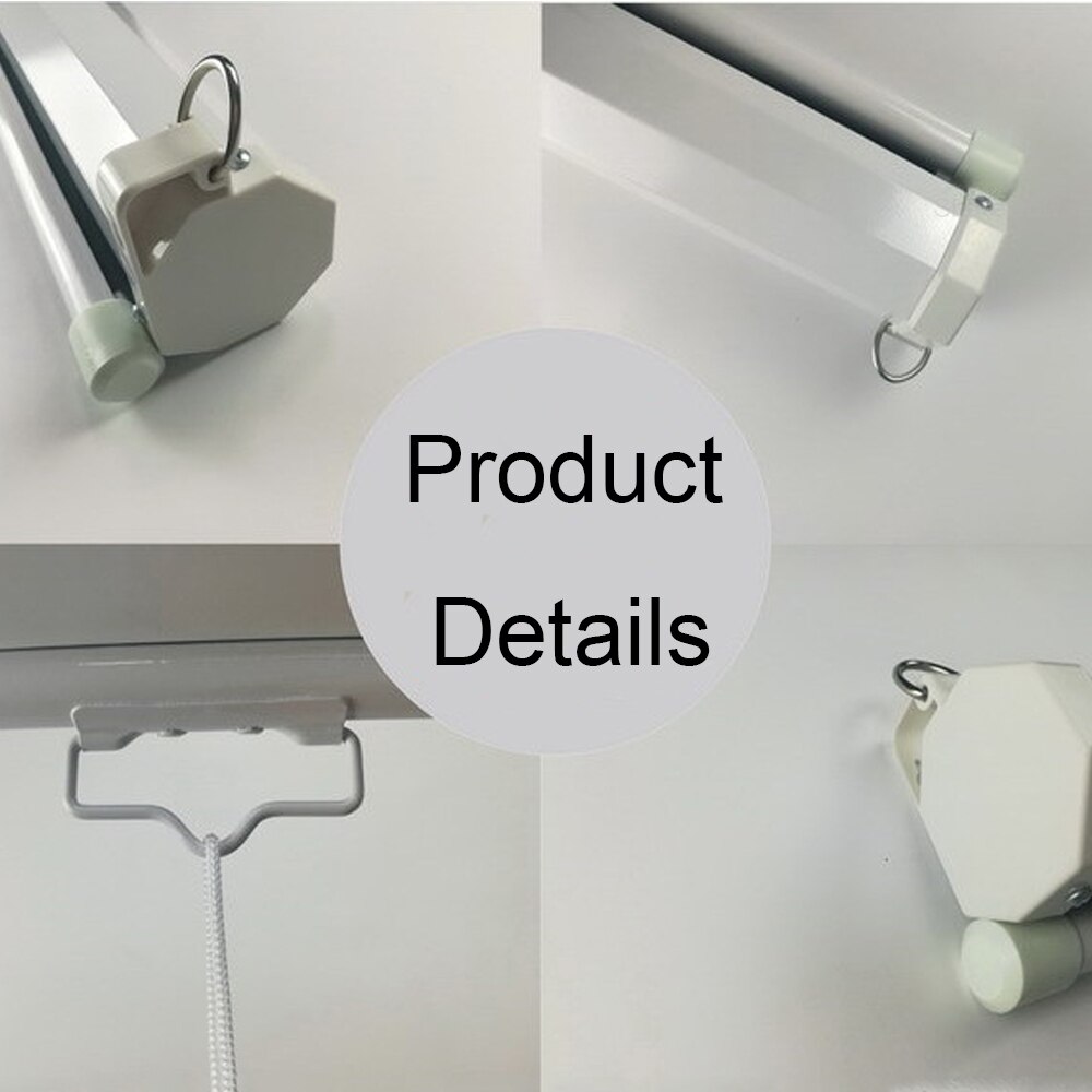 60-100 Inch HD 4:3 Manual Pull Down Projector Screen Self Locking Matte White Fabric Fiber Glass Movie Screen for Home Theater