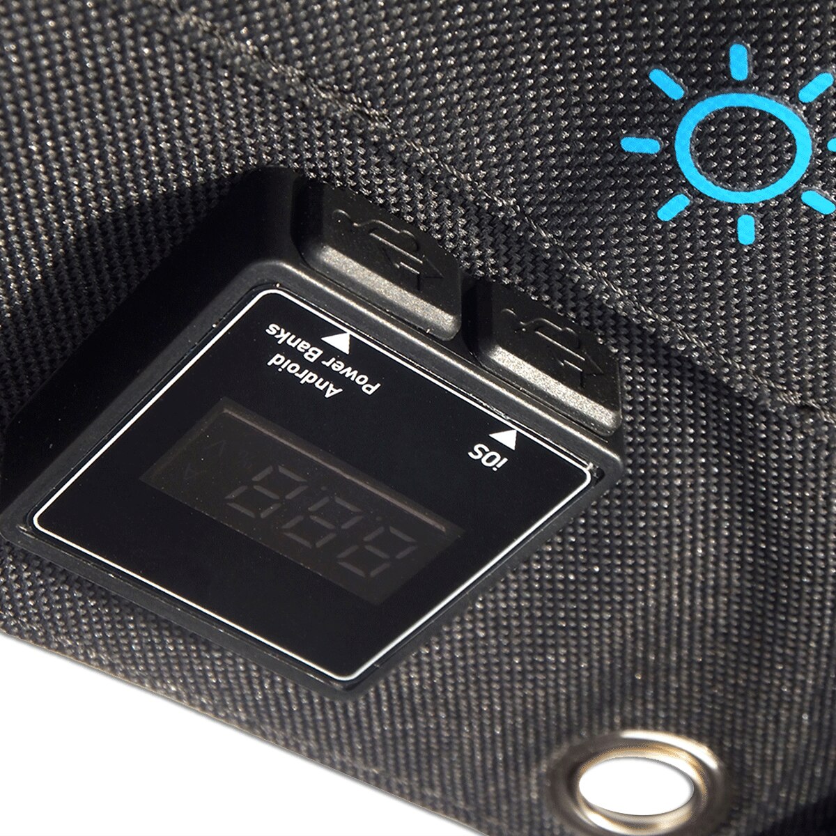 Tarrahaw Portable 15W Folding Solar Mobile Power Waterproof Photovoltaic Charger Battery Dual Display Outdoor 5V USB Solar Panel