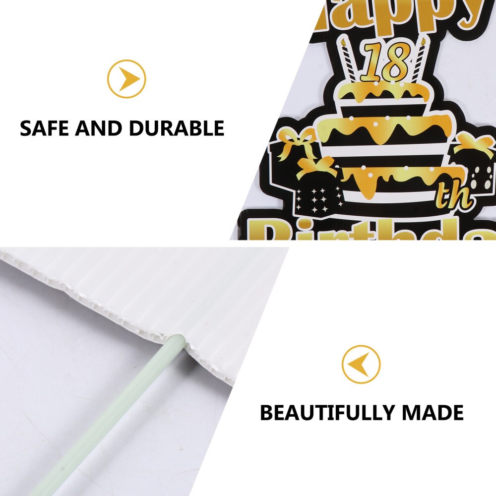 1pc Exquisite Practical Lawn Sign Yard Sign for Birthday Garden Home