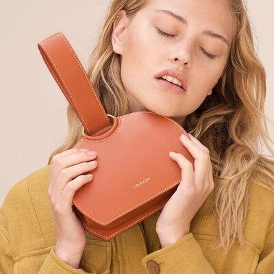 ! Bolso de mano de medio círculo de para mujer, bolso de mano para mujer, bolso de mano sencillo para el ocio, bolso de mano salvaje de color sólido de súper estrella.