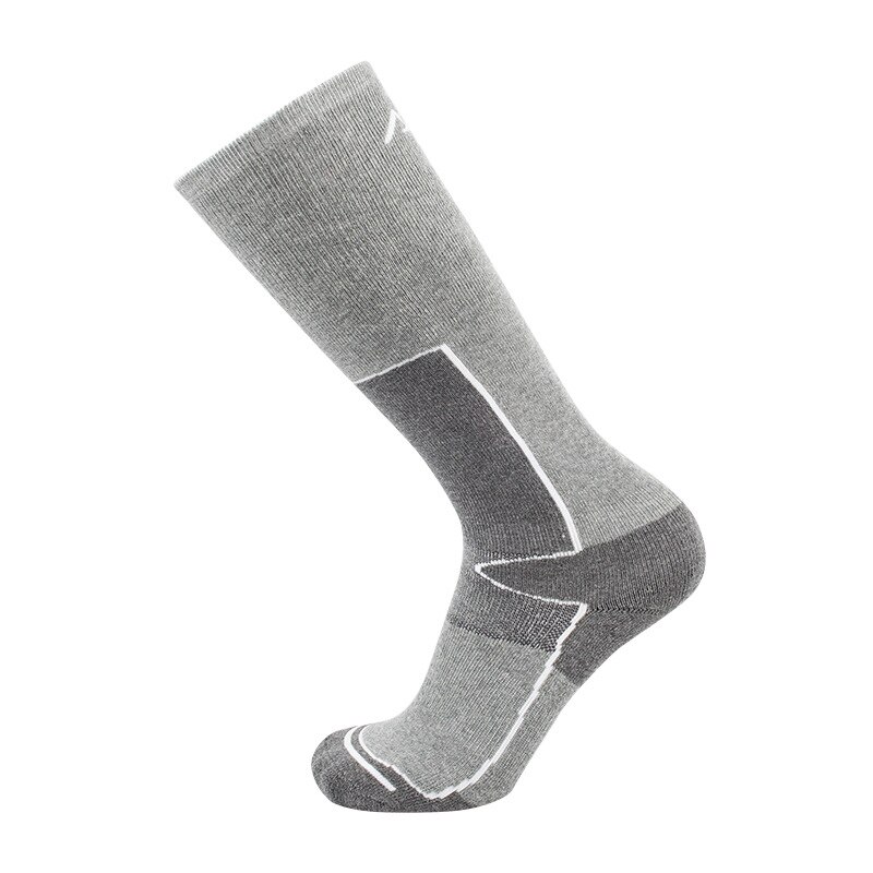 Sports Socks Winter Outdoor Skiing Mountaineering Socks Warm Wear-resistant Sports Socks Perspiration Thickening Long Tube Socks: Gray / L(39-44)