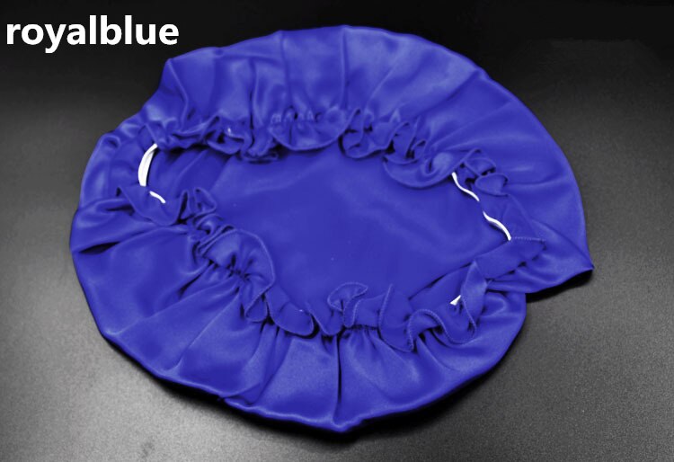 100% Mulberry Seide Kappen für Schlaf Komfortable Weiche Seide Nacht Kappe Hüte Bonnet Beanie Hut Solide Farbe Freies: royalblue