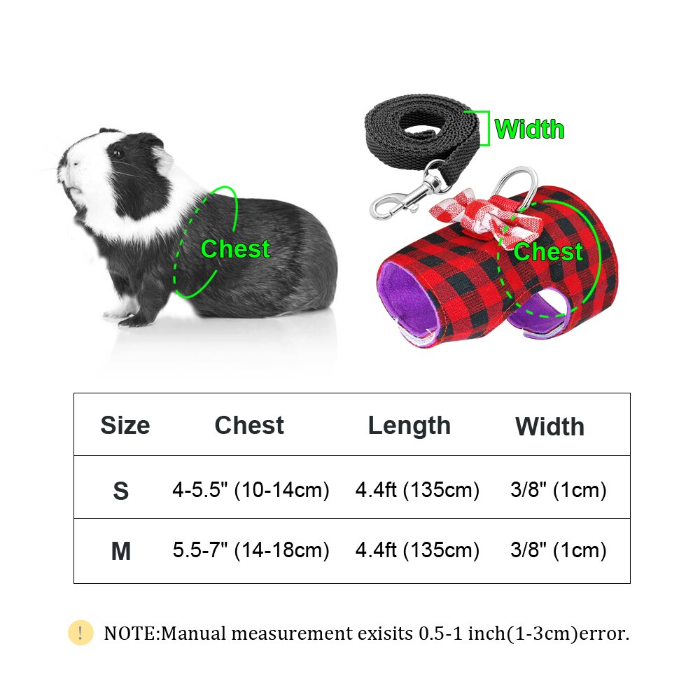 Lille kæledyrs kanin sele vest og snor sæt til ilder marsvin bunny hamster kaniner hvalp killing bowknot brystbælte sele