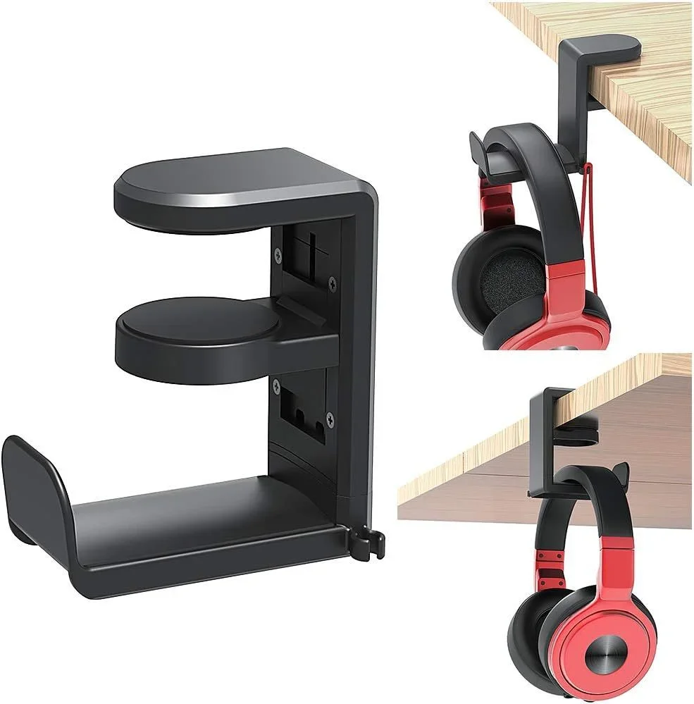 360 ° Rotierenden Kopfhörer Ständer Desktop Headset Halter PC Gaming Headset Schreibtisch Aufhänger Haken Für Kopfhörer Controller
