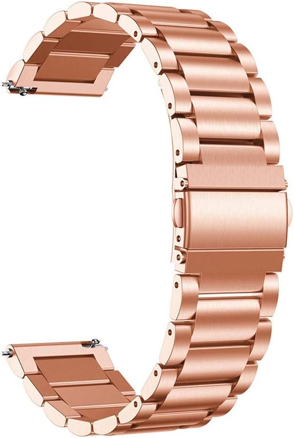 18mm metallremmar för garmin venu 3s föregångare 265s venu 2s vivomove 3s vivoactive 4s stålbandsarmband för huawei talkband  b5: Kaki