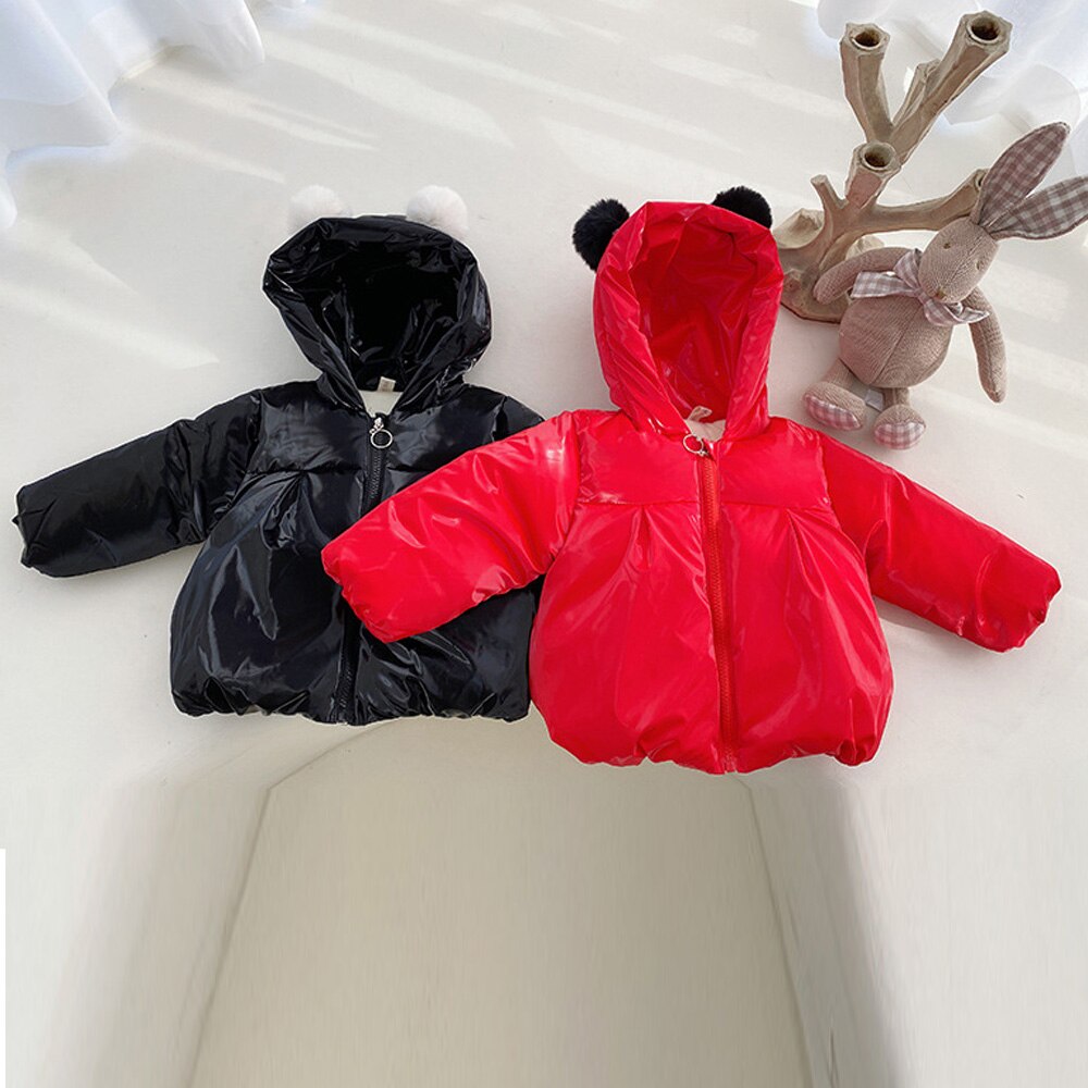 2020 crianças inverno quente do bebê meninas meninos casacos crianças bolas com capuz engrossar veludo parkas casaco outwear casaco s11720