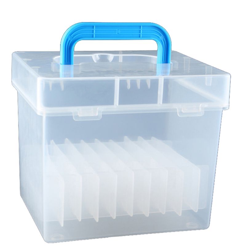 80 Slot Plastic Carrying Marker Case Holder Storage Organizer Box for Paint Sketch Markers-Fits for Markers Pen from 15mm to 18m