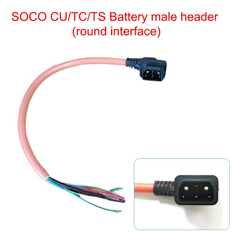 Voor Super Soco Tc Max Ts Tc Cu Originele Motorfiets Accessoires Opladen Plug Batterij Socket Kabel Lading Ontlading Draad Header: 4