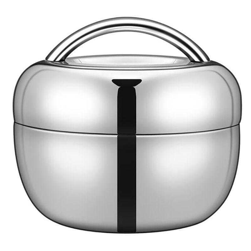 Fiambrera de acero inoxidable 800 ml, 1000 ml, 1300 ml, fiambrera a prueba de fugas con aislamiento de doble capa - Contenedor térmico para el almuerzo
