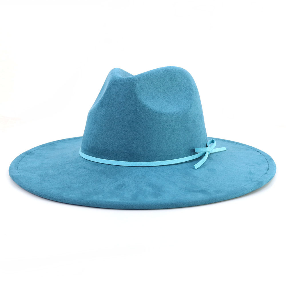 Ruskinds fedora hat med tilbehør i samme farve, dråbeformet top, bred skyggehat til mænd og kvinder, panamahat, chapeau homme, sombrero: Elfenben