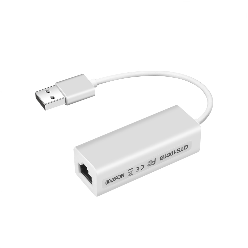 Kebidumei haute vitesse 10/100 Mbps USB vers RJ45 LAN adaptateur USB 2.0 Ethernet réseau LAN adaptateur carte adaptateur pour Windows 7 ordinateur portable
