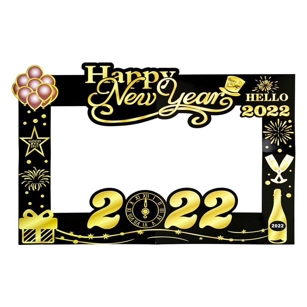 2022 Jaar Foto Booth Frame Grote Selfie Foto Frame Voor 2022 Oudejaarsavond Feestartikelen Foto Booth Props met Gelukkig N