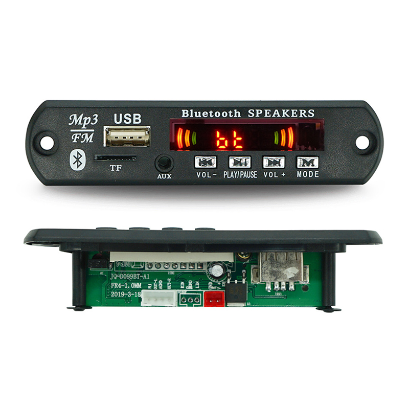 Placa decodificadora de carro sem fio com controle remoto, tela colorida, MP3 Player, WMA, áudio, USB, TF, rádio FM, Bluetooth 5.0, 9V-12V: Default Title