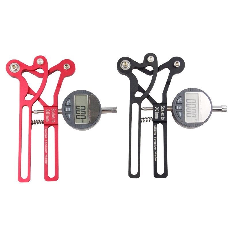 La Tensione dei raggi tester Digitale Bilancia 0.01 millimetri bicicletta Indicatore metro Tensiometro Raggi per Biciclette Ruota di Tensione Strumento