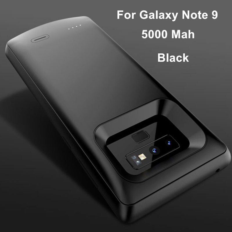Etui do ładowania baterii do Samsung S8 Plus S8 Plus uwaga 8 uwaga 9 opakowanie zapasowe etui na Bank mocy do Galaxy S9 S9 Plus uwaga 9: Note 9 Black