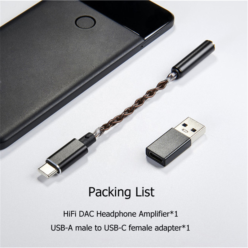 CharmTek Qualcomm USB C HiFi DAC Audio Portable Headphone Amplifier Pro for Samsung Note 20 S20 Pixel 5 iPad Pro