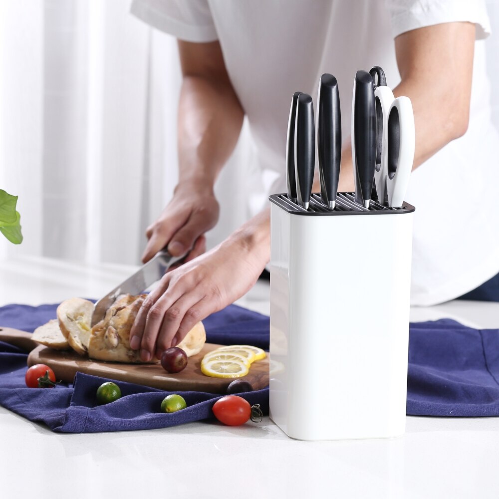 KITCHENDAO XL Universal Knife Block with Slots for... – Grandado