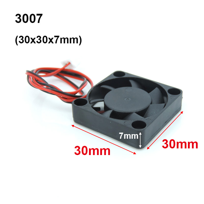 4010 12025 8010 30mm dc 5V 12V 24V ventilador de refrigeración caja de Motor sin escobillas silencioso 40MM 50MM 60MM 70MM 80MM 90MM 120MM para impresión 3D 2PIN: Azul oscuro / Paquete 2