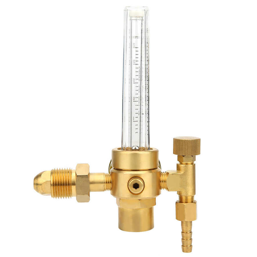 Welding Regulator 0-25L/Min Brass CO2 Regulator Gas Flow Regulator with Connector for Welding