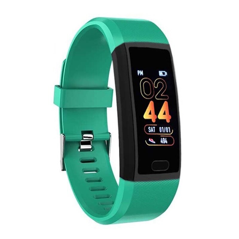 118Plus 1.14Inch Color Screen Smart Band Fitness Bracelet Sports Wristband: Green