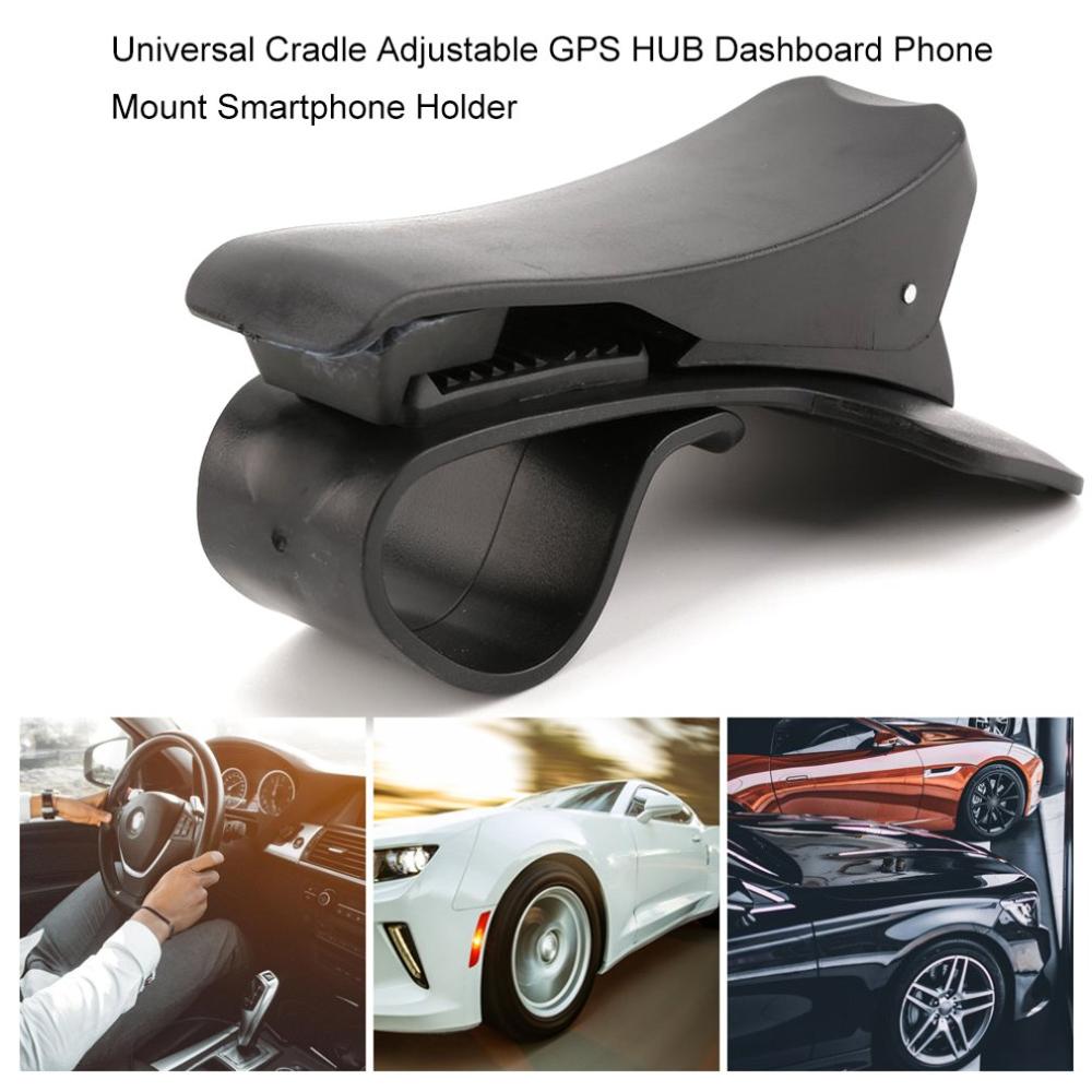 Universal vagga justerbar gps hållare nav instrumentbräda telefon mount smartphone gps navigation svart bilhållare stöd