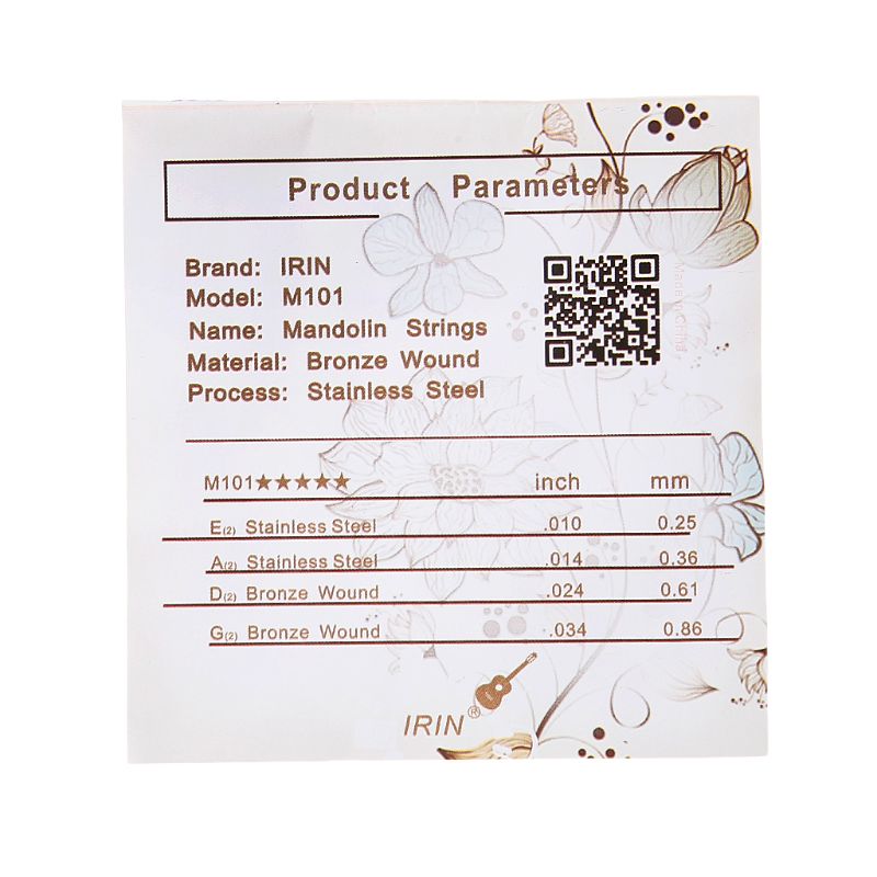 8pcs/set M101 Mandolin Strings Silver-Plated Stainless Steel Copper Alloy Wound CORF