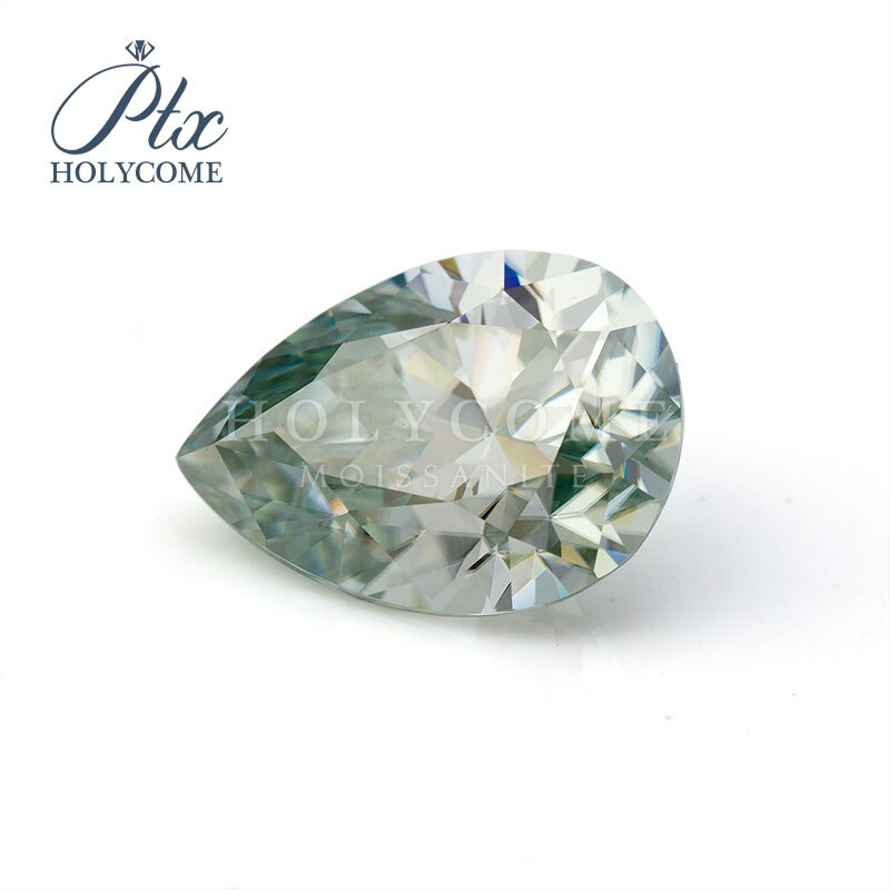 5x8mm gorąca sprzedaż VS1 zielona gruszka EX skaleczenie podawać próbnik diamentów Ⅱ luźny moissanit dostawca kamieni szlachetnych fabryka rozbić się sprzedaż certyfikat