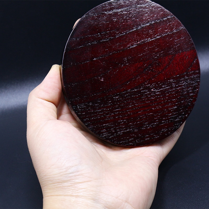 1set wooden fly cake fly tying craft furniture to hold 9flies fly tying widget storage tool ashtree solid wood base