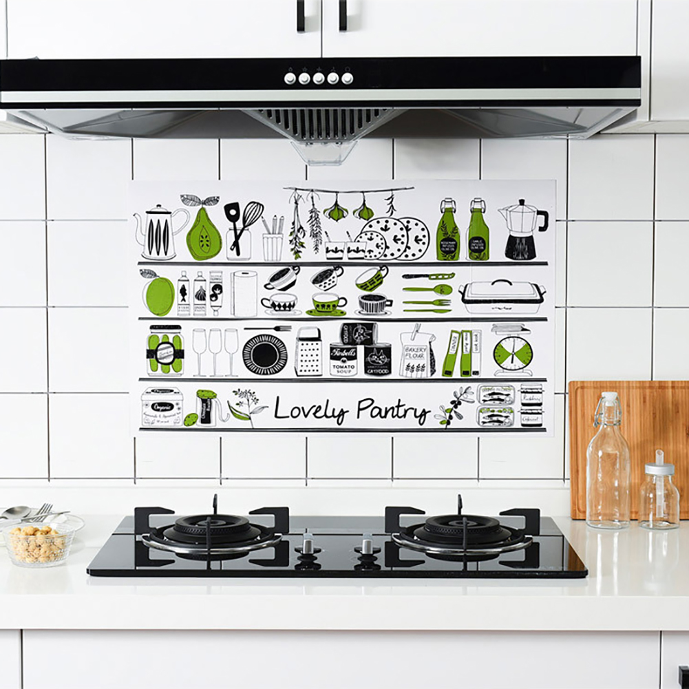 Boligindretning tilbehør vandtæt aluminiumsfolie wallsticker flisebelagt køkken badeværelse vægdekoration tulipan blomst rose: Lyserød