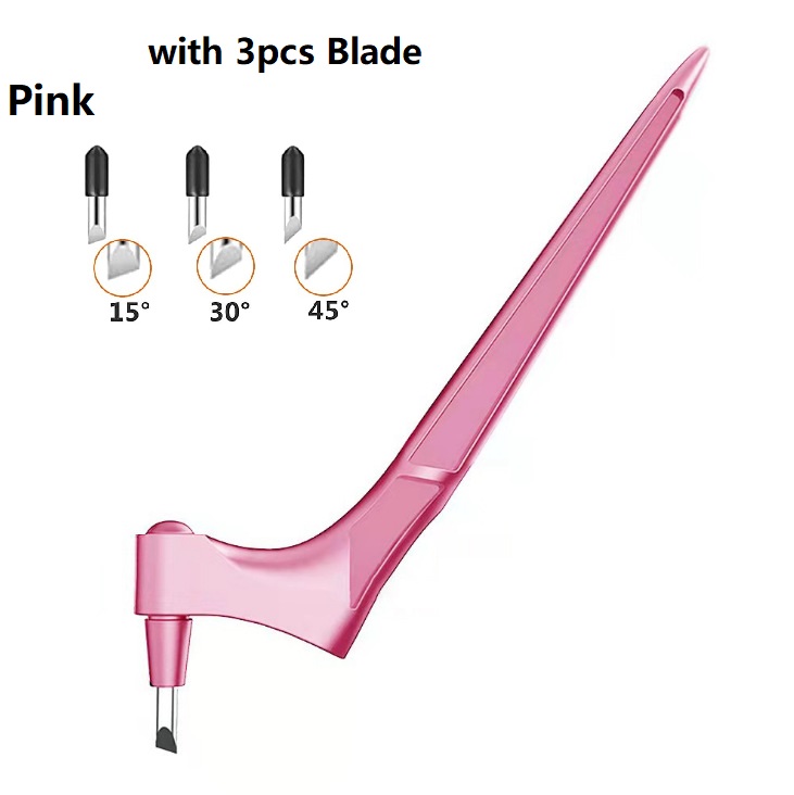 DIY Craft Snijgereedschappen Houtsnijwerk Cut Pen Art Craft Tool met 360-staal roterend mes Veiligheidssnijder Papier