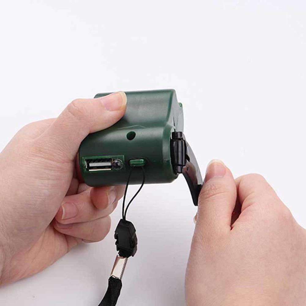 Cargador de mano Universal USB para exteriores, manivela de mano, cargador de batería, generador eléctrico, carga, teléfono móvil, cámara, Dinamo