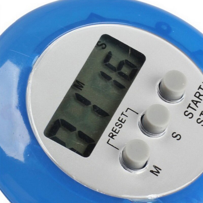 1pc Multi Color Plastic Kitchen timer Round Electronic Timer Kitchen Countdown Timers Alarm Kitchen Timer