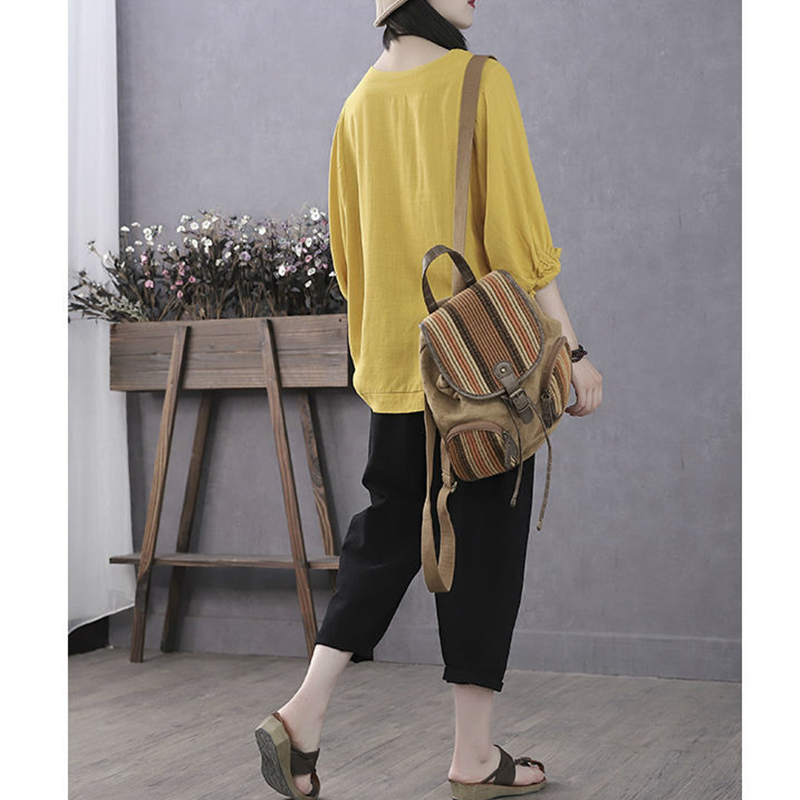 Zomer Losse Casual Batwing Halve Mouw Ruches Shirt Dames O Hals Effen Kleur Top Dames Oversized Pullover Blouse Femme