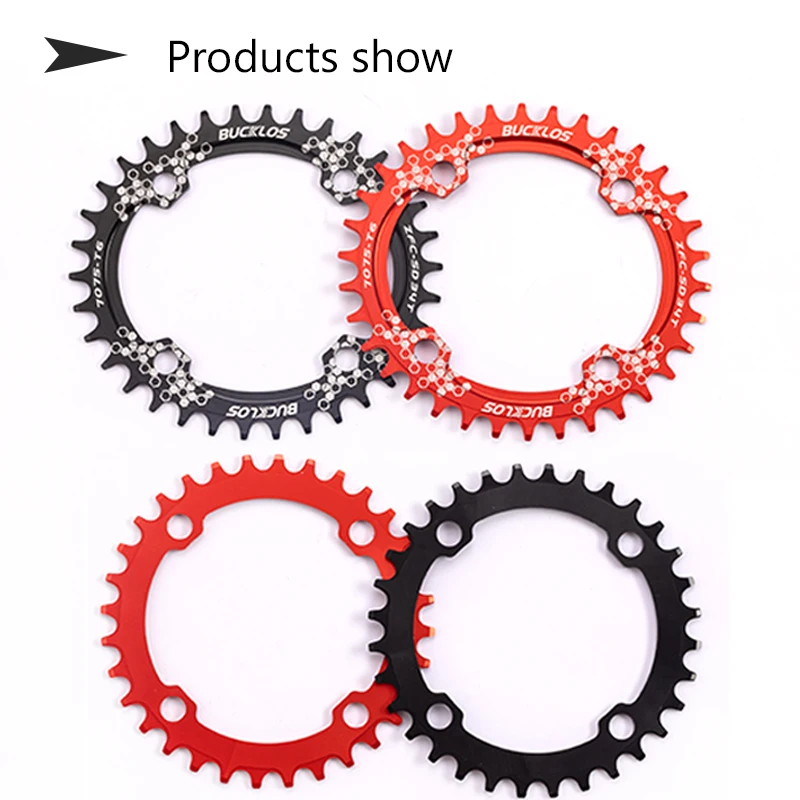 Bucklos 104bcd fahrrad kettenblatt 30t-42t runde ovale fahrrad kettenrad Aluminium schmale breite kettenring Mountainbike teile